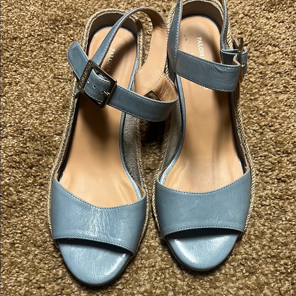 PALOMA BARCELO Blue Women's Sandals size 7
